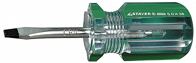 Отвертка SL 4,7х38мм STAYER "RUBIN", Сr-V, маслобензостойкая ручка,   от компании ПРОМАГ