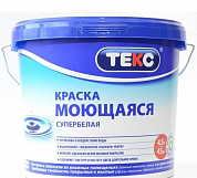 Краска в/д, интерьерная Текс, супербелая, профи, 9 л/13,5кг РОССИЯ Текс 