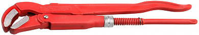 Ключ трубный рычажный ЗУБР "ЭКСПЕРТ", изогнутые губки, цельнокованый, Сr-V, № 1,  1" от компании ПРОМАГ