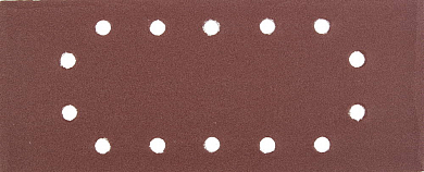 Лист шлифовальный универсальный STAYER "MASTER" на зажимах, 14 отверстий по периметру, для ПШМ, Р180
