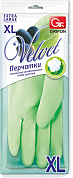 GRIFON Velvet Перчатки латексные с хлопковым напылением, размер XL (лаванда) GRIFON 4607023033136 