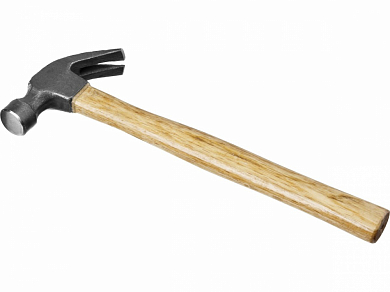 Молоток-гвоздодер STAYER "STANDARD" TopStrike с деревянной ручкой, 225г от компании ПРОМАГ