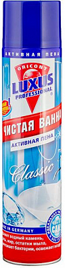 Luxus ЧИСТАЯ ВАННА Пена-спрей для чистки ванн, кафеля, раковин,кранов 600 мл Luxus 4043375259617 