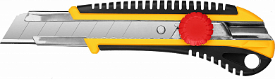 Нож с винтовым фиксатором HERCULES-25, сегмент. лезвия 25 мм, STAYER от компании ПРОМАГ