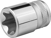 Торцовая головка KRAFTOOL "INDUSTRIE QUALITAT", Cr-V, внешний TORX, хромосатинированная, 1/2", Е 24 KRAFTOOL 27810-24 