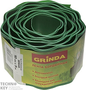 Лента бордюрная Grinda, цвет зеленый, 10см х 9 м GRINDA 422245-10 