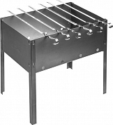 BOYSCOUT Мангал 350*250*350*0,5мм сборный 6 шампуров в картонной коробке BOYSCOUT 4640006419824 