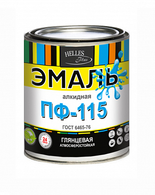 Эмаль ПФ-115 черная (б.2,4кг) Фаворит РОССИЯ ПФ-115-Ч-2,4 