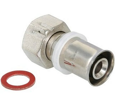 Соединитель, пресс с накидной гайкой 16х1/2 Valtec VTm.222.N.001604 VALTEC VTm.222.N.001604 