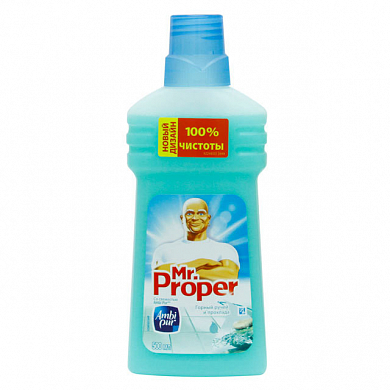 MR PROPER Моющая жидкость для полов и стен Горный ручей и прохлада 500мл