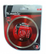 Алмазный диск 115х22.2х1,8мм MATRIX Professional сплошной, для керамической плитки, кафеля, мрамора. MATRIX 73184 