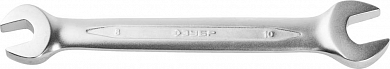 Ключ ЗУБР "ПРОФИ" гаечный рожковый, Cr-V сталь, хромированный, 8х10мм от компании ПРОМАГ