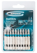 Набор бит РН1 х 50, сталь S2, 10 шт. Gross GROSS 11334 