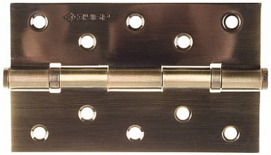 Петля универсальная ЗУБР "ЭКСПЕРТ", 2 подшипника, цвет латунь (PB), с крепежом, 125х75х2,5мм, 2 шт