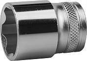 Торцовая головка KRAFTOOL "INDUSTRIE QUALITAT", Cr-V, FLANK, хромосатинированная, 1/2", 22 мм KRAFTOOL 27805-22_z01 