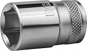 Торцовая головка KRAFTOOL "INDUSTRIE QUALITAT", Cr-V, FLANK, хромосатинированная, 1/2", 17 мм KRAFTOOL 27805-17_z01 