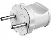 Вилка STAYER "MASTER" электрическая, 6А/220В, белая STAYER 55150-W 