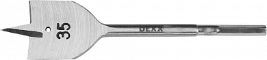 DEXX. Сверло по дереву перьевое, шестигранный хвостовик, 35x152мм DEXX 2945-35 
