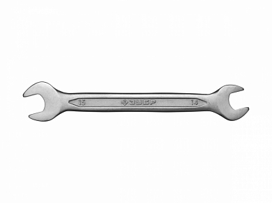 Ключ ЗУБР "МАСТЕР" гаечный рожковый, Cr-V сталь, хромированный, 14х15мм от компании ПРОМАГ