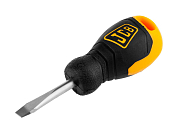 Отвертка JCB, хромомолибденовая сталь S2, двухкомпонентная рукоятка, магнитный наконечник, SL 6,5х40 от компании ПРОМАГ