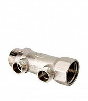 Коллектор 1' х 2 выхода 1/2' НР (VTc.500.N.0602) VALTEC VTc.500.N.0602 