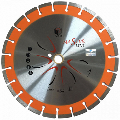 Алмазный диск 450х32/25,4х3,4мм DIAM Master Line Универсал сегмент, для резки камня, бетона.