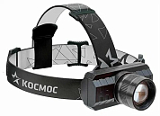 Фонарь налобный аккумуляторный, 3W, аккум. 3,7V 1,2Ah, 180Лм, 8 часов Космос KocH3WZoo  