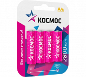 Элемент питания аккумулятор R6 (AA) Ni-Mh 2800MAh "КОСМОС"  2631398 