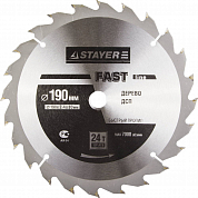 Диск пильный по дереву  190мм STAYER 3680-190-30-24