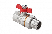 Кран шаровый со сгоном 1/2' ВН ручка бабочка (BV.520.04) MVI BV.520.04 