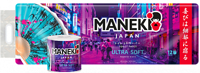 Maneki Бумага туалетная DREAM 2слоя 107л.15м с тиснением и аром.Магнолии 12р/уп Maneki 4895228900357 