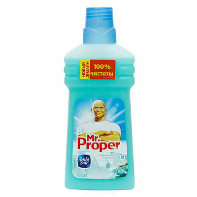 MR PROPER Моющая жидкость для полов и стен Горный ручей и прохлада 500мл Mr.Proper 5410076978434 