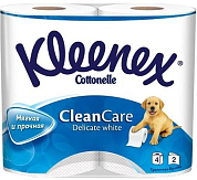 KLEENEX Туалетная бумага Деликат Уайт двухслойная белая 4шт KLEENEX 5901478901408 