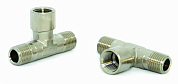 ELITECH Тройник Т-образный 2х1/4" (папа), 1х1/4" (мама), 20шт  0704.005004 