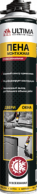 Пена монтажная Ultima Gun профессиональная, под пистолет, всесезонная, до -12°C, 700мл.  PFUF0000 