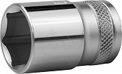 Торцовая головка KRAFTOOL "INDUSTRIE QUALITAT", Cr-V, FLANK, хромосатинированная, 1/2", 18 мм KRAFTOOL 27805-18_z01 