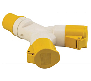 Розетка двухлучевая 1012-4h 2Р+РЕ 16А 110В IP44 EKF ps-1012-4h-16-110 