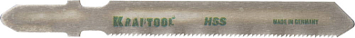 Полотна KRAFTOOL, T118G, для эл/лобзика, HSS, по металлу (0,5-1,5мм), EU-хвост., шаг 0,9мм, 55мм, 2ш от компании ПРОМАГ