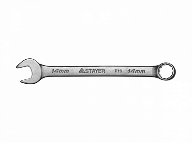 Ключ STAYER "MASTER" гаечный комбинированный, хромированный, 14мм от компании ПРОМАГ