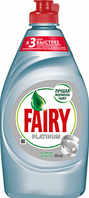 FAIRY Platinum Средство для мытья посуды Ледяная свежесть 430мл