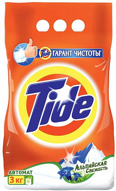 TIDE Стиральный порошок автомат Альпийская свежесть 3кг TIDE 5413149343672 