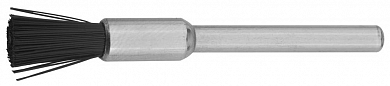 Щетка ЗУБР нейлоновая кистевая на шпильке, d 5,0x3,2мм, L 43,0мм, 1шт