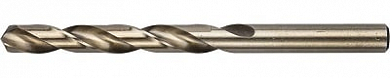 Сверло ЗУБР "КОБАЛЬТ" по металлу, цилиндрический хвостовик, быстрорежущая сталь Р6М5К5, класс точнос