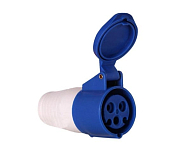 Розетка кабельная 16А 2Р+Е IP44 переносная 220В EKF ps-213-16-220 