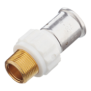 Муфта пресс 26х3/4'НР переходная, ПВДФ белая (17PKW-2605) Henco 17PKW-2605 