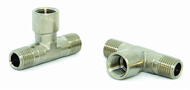 ELITECH Тройник Т-образный 2х1/4" (папа), 1х1/4" (мама), 20шт  0704.005004 