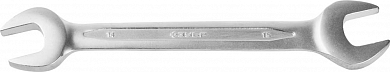 Ключ ЗУБР "ПРОФИ" гаечный рожковый, Cr-V сталь, хромированный, 14х15мм от компании ПРОМАГ