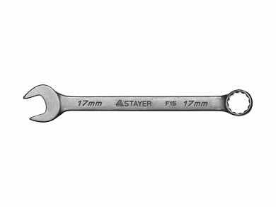 Ключ STAYER "MASTER" гаечный комбинированный, хромированный, 17мм от компании ПРОМАГ