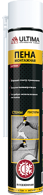 Монтажная пена ULTIMA всесезонная 700мл. с трубкой ULTIMA ULTIMA 700 