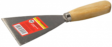Шпательная лопатка ТЕВТОН c деревянной ручкой, 120мм от компании ПРОМАГ